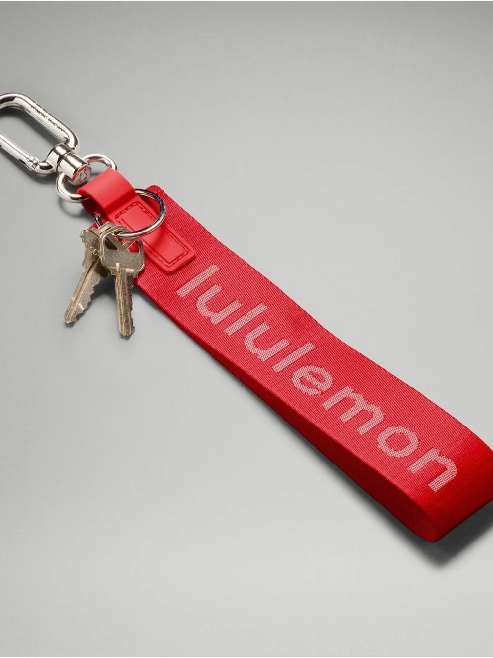 Lululemon Never Lost Keychain Red NWOT